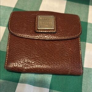 Dooney & Bourke Rich Brown Leather Wallet